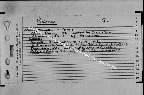 FR BROWNES INDEX